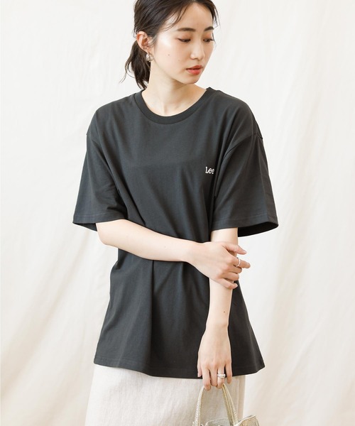 Lee（リー）の「ＬｅｅＢＣプリントＴｅｅ（Tシャツ/カットソー・レディース・オフホワイト/ブラック・M）」の2枚目の写真