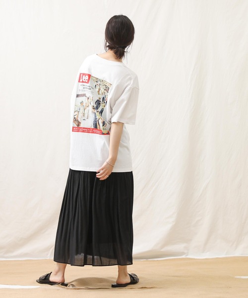 Lee（リー）の「ＬｅｅＢＣプリントＴｅｅ（Tシャツ/カットソー・レディース・オフホワイト/ブラック・M）」の15枚目の写真
