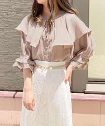 ラッフルデザインブラウス【ZOZOTOWN限定アイテム】
