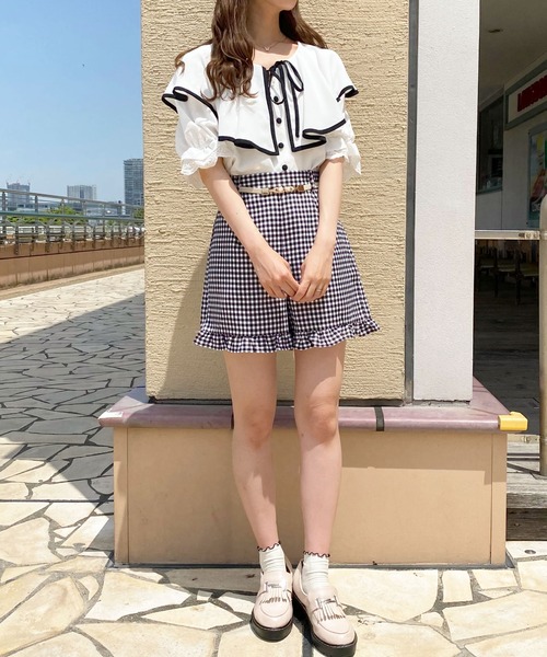 apres jour(アプレジュール)の「ラッフルデザインブラウス【ZOZOTOWN限定アイテム】(シャツ/ブラウス・レディース・オフホワイト/ピンクベージュ/アイボリー/その他・フリー/X-LARGE)」の21枚目の写真