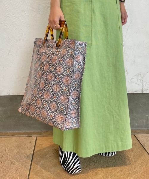 Ray BEAMS（レイビームス）の「Casselini × Ray BEAMS / 別注 テキスタイル トートバッグ（トートバッグ・レディース・ピンク/その他・ONE SIZE）」の10枚目の写真