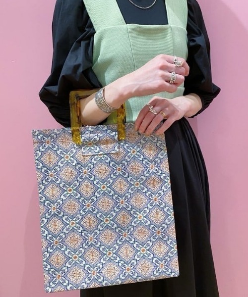 Ray BEAMS（レイビームス）の「Casselini × Ray BEAMS / 別注 テキスタイル トートバッグ（トートバッグ・レディース・ピンク/その他・ONE SIZE）」の11枚目の写真