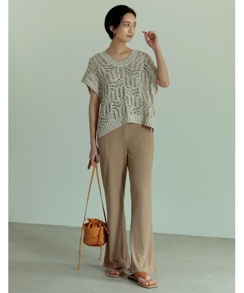 Re:EDIT（リエディ）の「配色トングサンダル（サンダル・レディース・キャメル/ブラック・MEDIUM/XX-LARGE/LARGE/X-LARGE/SMALL）」の19枚目の写真