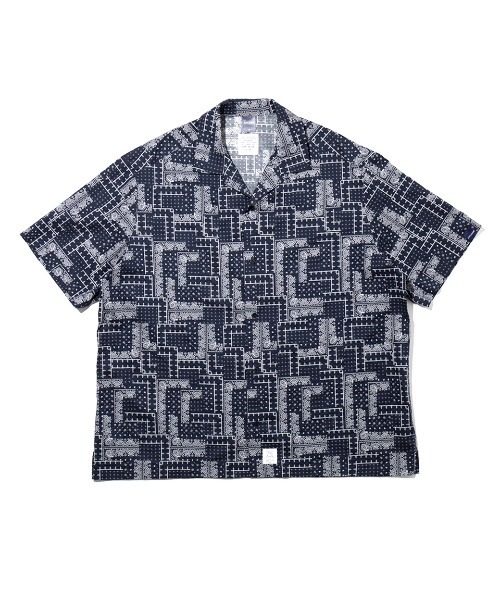 APPLEBUM(アップルバム)の「Paisley S/S Oversize Shirt(シャツ/ブラウス・メンズ・ネイビー/レッド/ブルー・MEDIUM/LARGE/X-LARGE)」の1枚目の写真