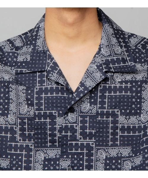 APPLEBUM(アップルバム)の「Paisley S/S Oversize Shirt(シャツ/ブラウス・メンズ・ネイビー/レッド/ブルー・MEDIUM/LARGE/X-LARGE)」の18枚目の写真