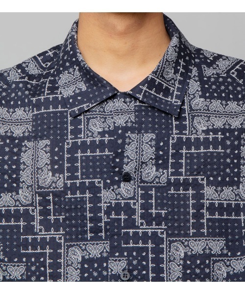 APPLEBUM(アップルバム)の「Paisley S/S Oversize Shirt(シャツ/ブラウス・メンズ・ネイビー/レッド/ブルー・MEDIUM/LARGE/X-LARGE)」の8枚目の写真