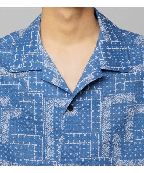 APPLEBUM(アップルバム)の「Paisley S/S Oversize Shirt(シャツ/ブラウス・メンズ・ネイビー/レッド/ブルー・MEDIUM/LARGE/X-LARGE)」の12枚目の写真