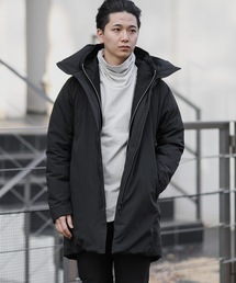 ATTACHMENT | 3LAYER LIGHT TAFFETA HOODED DOWN COAT(ダウンジャケット/コート)
