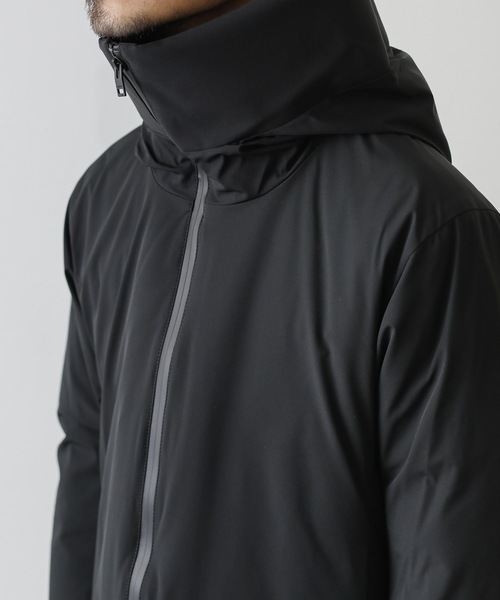 ATTACHMENT（アタッチメント）の「3LAYER LIGHT TAFFETA HOODED DOWN COAT（ダウンジャケット/コート・メンズ・ブラック/ダークグレー/ライトグレー・1/2/3）」の7枚目の写真