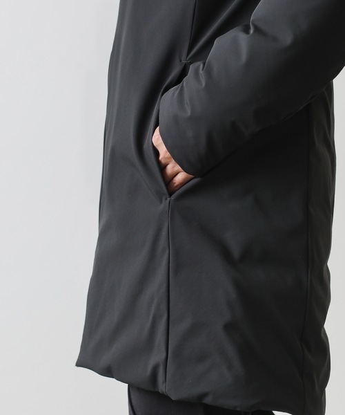 ATTACHMENT（アタッチメント）の「3LAYER LIGHT TAFFETA HOODED DOWN COAT（ダウンジャケット/コート・メンズ・ブラック/ダークグレー/ライトグレー・1/2/3）」の8枚目の写真