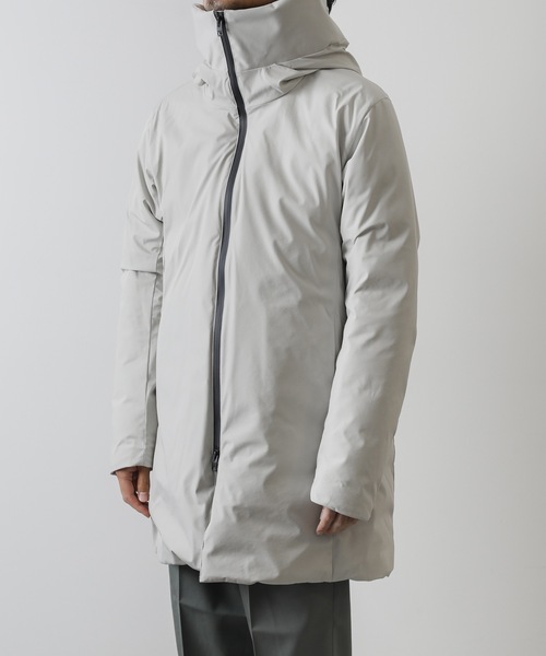 ATTACHMENT（アタッチメント）の「3LAYER LIGHT TAFFETA HOODED DOWN COAT（ダウンジャケット/コート・メンズ・ブラック/ダークグレー/ライトグレー・1/2/3）」の22枚目の写真