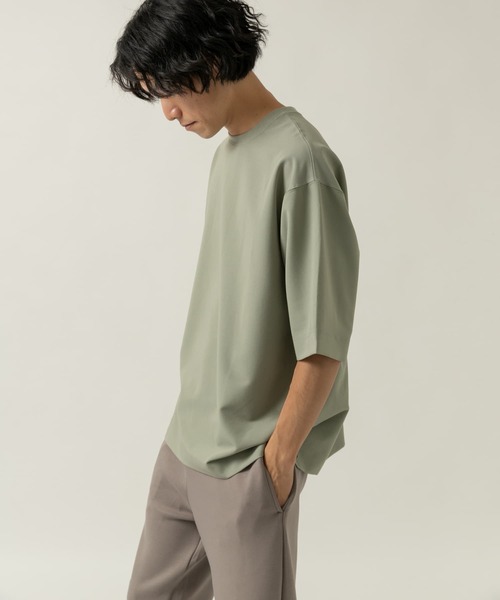ITEMS URBANRESEARCH（アイテムズ アーバンリサーチ）の「TRストレッチ半袖Tシャツ（Tシャツ/カットソー・メンズ・パープル/ブラック/グレー/ブルー/カーキ・LARGE/MEDIUM）」の16枚目の写真