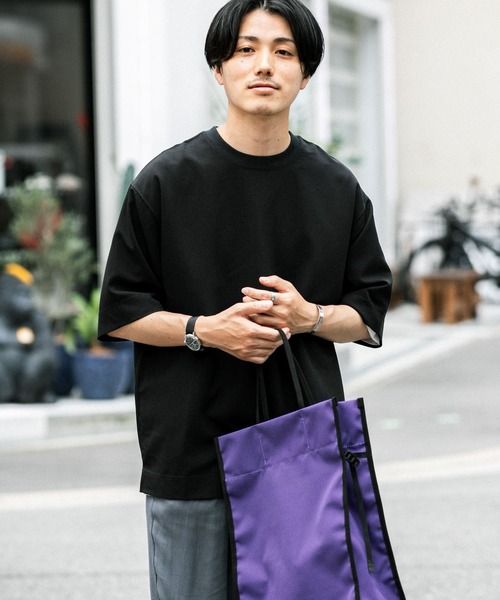ITEMS URBANRESEARCH（アイテムズ アーバンリサーチ）の「TRストレッチ半袖Tシャツ（Tシャツ/カットソー・メンズ・パープル/ブラック/グレー/ブルー/カーキ・LARGE/MEDIUM）」の15枚目の写真