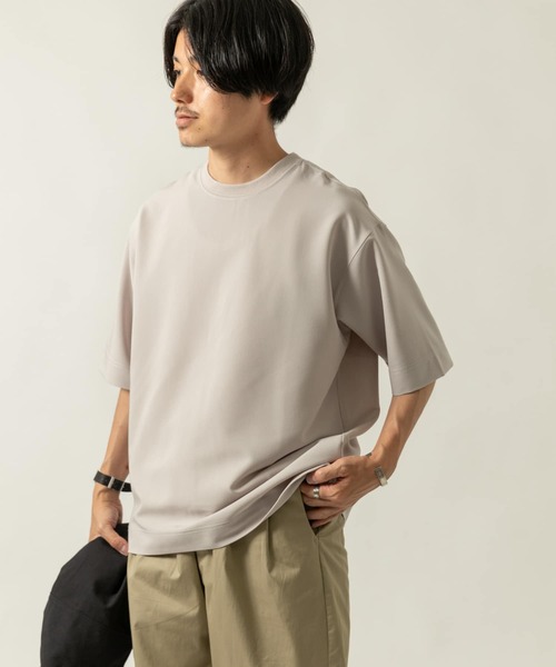 ITEMS URBANRESEARCH（アイテムズ アーバンリサーチ）の「TRストレッチ半袖Tシャツ（Tシャツ/カットソー・メンズ・パープル/ブラック/グレー/ブルー/カーキ・LARGE/MEDIUM）」の8枚目の写真