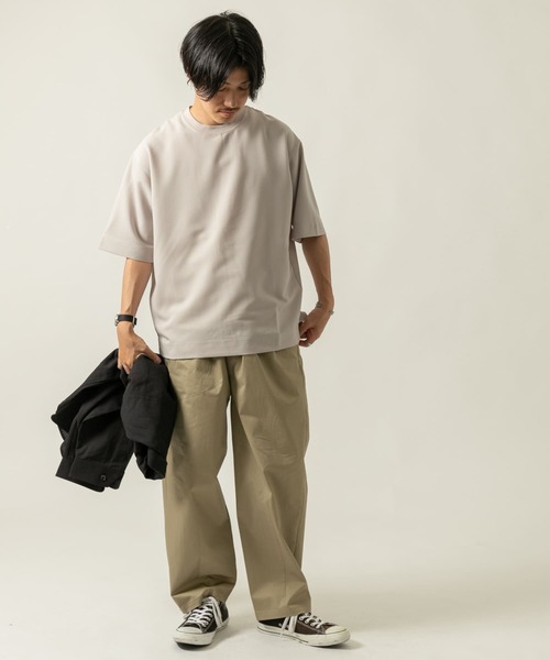 ITEMS URBANRESEARCH（アイテムズ アーバンリサーチ）の「TRストレッチ半袖Tシャツ（Tシャツ/カットソー・メンズ・パープル/ブラック/グレー/ブルー/カーキ・LARGE/MEDIUM）」の17枚目の写真