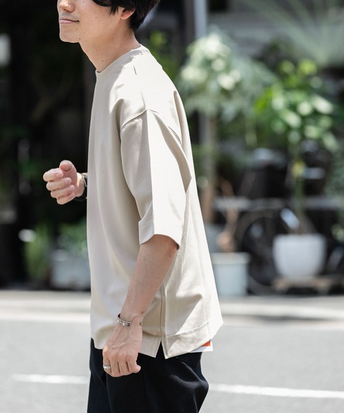 ITEMS URBANRESEARCH（アイテムズ アーバンリサーチ）の「TRストレッチ半袖Tシャツ（Tシャツ/カットソー・メンズ・パープル/ブラック/グレー/ブルー/カーキ・LARGE/MEDIUM）」の12枚目の写真