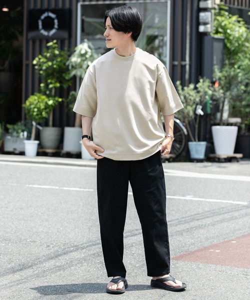 ITEMS URBANRESEARCH（アイテムズ アーバンリサーチ）の「TRストレッチ半袖Tシャツ（Tシャツ/カットソー・メンズ・パープル/ブラック/グレー/ブルー/カーキ・LARGE/MEDIUM）」の18枚目の写真