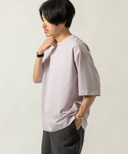 ITEMS URBANRESEARCH（アイテムズ アーバンリサーチ）の「TRストレッチ半袖Tシャツ（Tシャツ/カットソー・メンズ・パープル/ブラック/グレー/ブルー/カーキ・LARGE/MEDIUM）」の20枚目の写真