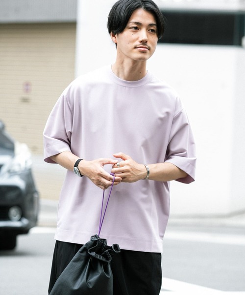 ITEMS URBANRESEARCH（アイテムズ アーバンリサーチ）の「TRストレッチ半袖Tシャツ（Tシャツ/カットソー・メンズ・パープル/ブラック/グレー/ブルー/カーキ・LARGE/MEDIUM）」の22枚目の写真