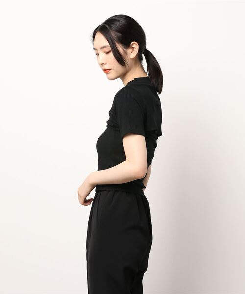 SPIRALGIRL（スパイラルガール）の「バストオープンリブトップス（Tシャツ/カットソー・レディース・ブラック/ベージュ/ブラウン・FREE）」の19枚目の写真