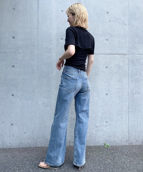 SPIRALGIRL（スパイラルガール）の「バストオープンリブトップス（Tシャツ/カットソー・レディース・ブラック/ベージュ/ブラウン・FREE）」の10枚目の写真