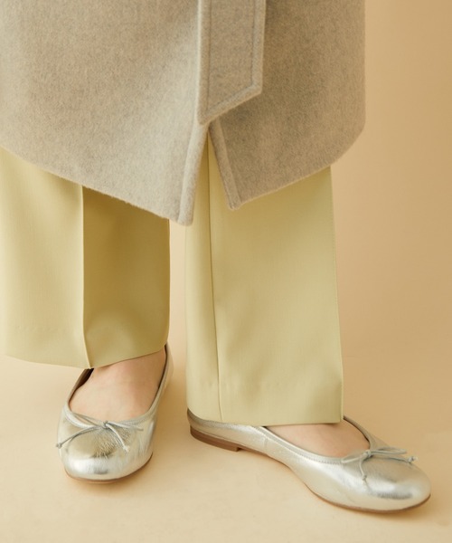 MADEMOISELLE ROPE'（マドモアゼル ロペ）の「ソフトレザーバレエシューズ（バレエシューズ・レディース・ブラック/レッド/シルバー・36/37/36.5/37.5）」の6枚目の写真