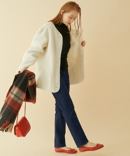 MADEMOISELLE ROPE'（マドモアゼル ロペ）の「ソフトレザーバレエシューズ（バレエシューズ・レディース・ブラック/レッド/シルバー・36/37/36.5/37.5）」の8枚目の写真