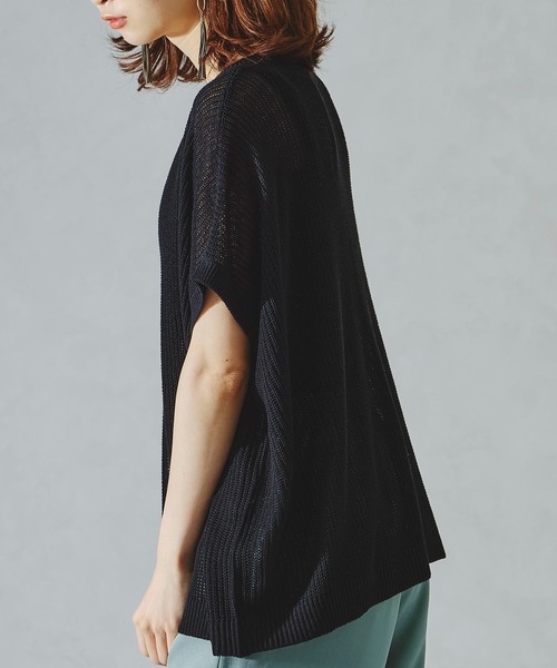 acro（アクロ）の「サマーニットベスト/AC1104（ベスト・レディース・ブラック/ブラウン/ベージュ・ﾌﾘ-）」の11枚目の写真