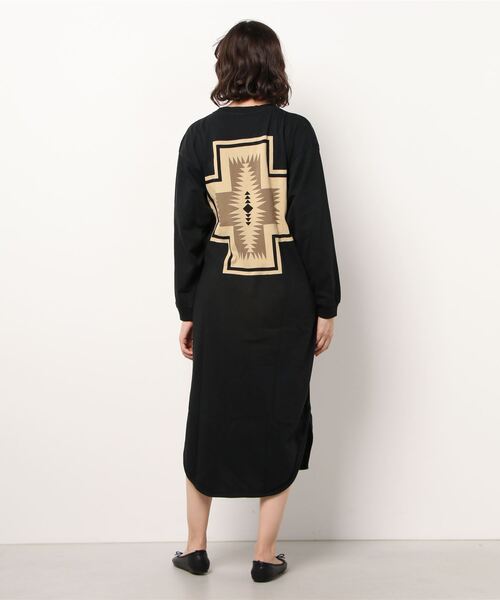 PENDLETON（ペンドルトン）の「【 PENDLETON / ペンドルトン 】 バックプリントワンピース ハーディング 147551 MNY（ワンピース・レディース・ブラック/ネイビー/オフホワイト・FREE）」の7枚目の写真