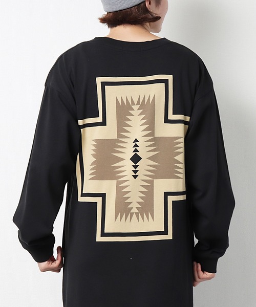 PENDLETON（ペンドルトン）の「【 PENDLETON / ペンドルトン 】 バックプリントワンピース ハーディング 147551 MNY（ワンピース・レディース・ブラック/ネイビー/オフホワイト・FREE）」の9枚目の写真