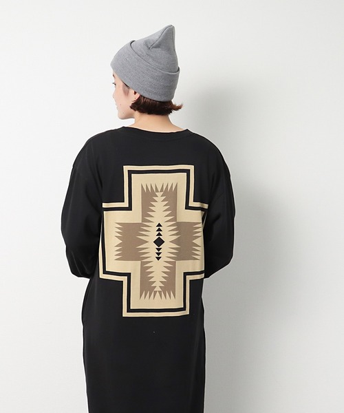 PENDLETON（ペンドルトン）の「【 PENDLETON / ペンドルトン 】 バックプリントワンピース ハーディング 147551 MNY（ワンピース・レディース・ブラック/ネイビー/オフホワイト・FREE）」の10枚目の写真