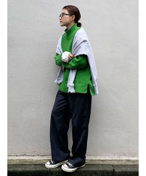 Ungrid（アングリッド）の「ハイネックワイドボリュームニット（ニット/セーター・レディース・アイボリー/グリーン/ブルー/ブラウン・FREE）」の6枚目の写真
