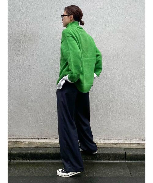 Ungrid（アングリッド）の「ハイネックワイドボリュームニット（ニット/セーター・レディース・アイボリー/グリーン/ブルー/ブラウン・FREE）」の7枚目の写真