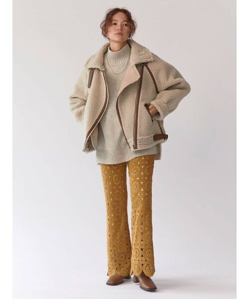 Ungrid（アングリッド）の「ハイネックワイドボリュームニット（ニット/セーター・レディース・アイボリー/グリーン/ブルー/ブラウン・FREE）」の11枚目の写真