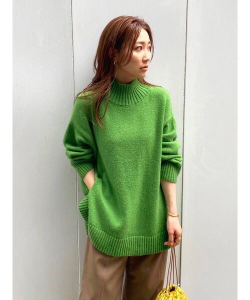 Ungrid（アングリッド）の「ハイネックワイドボリュームニット（ニット/セーター・レディース・アイボリー/グリーン/ブルー/ブラウン・FREE）」の17枚目の写真