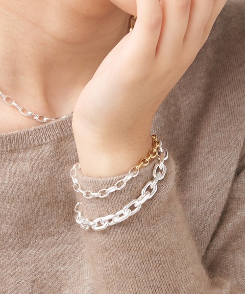 collex（コレックス）の「【Lemme./レム】thin chain bracelet シルバー（ブレスレット・レディース・シルバー・フリー）」の7枚目の写真