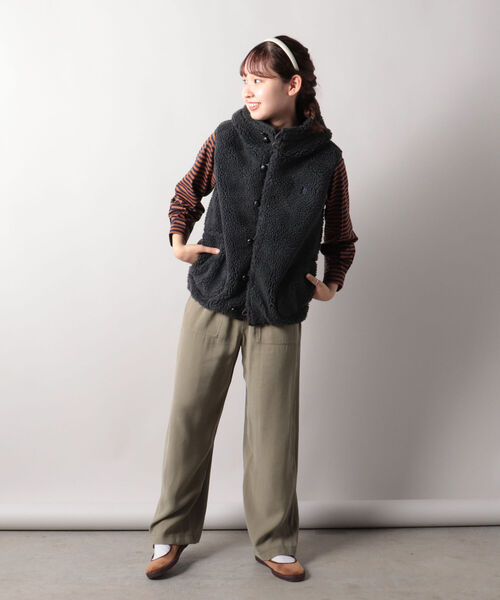 週末限定お値下げ！新品未使用タグ付き♡cen. ボアビッグカラーベスト GYMPHLEX（ジムフレックス）の「【Gymphlex/ジムフレックス】BOA VEST