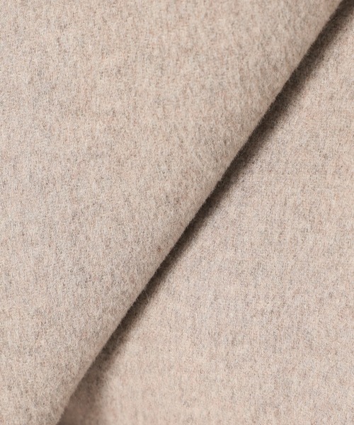 JOURNAL STANDARD（ジャーナルスタンダード）の「スーパー140ビーバーノーカラーショートコート（ノーカラーコート・レディース・ブラウン/ブラック/ピンク/ベージュ・MEDIUM/SMALL）」の22枚目の写真