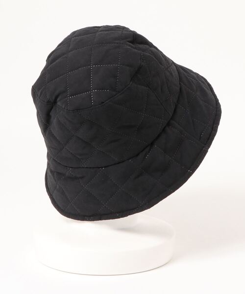 Me%（ミィパーセント）の「キルティングバケットハット（ハット・レディース・ホワイト/ブラック・FREE）」の3枚目の写真