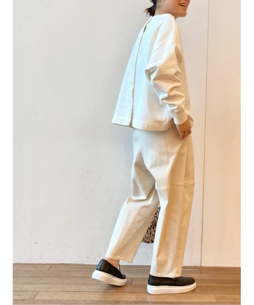 BEARDSLEY(ビアズリー)の「寒い時期しっかりしたアウターの時に洗えるから合わせて人気 製品染ヴィンテージ裏毛プルオーバー(Tシャツ/カットソー・レディース・アイボリー/キャメル/オレンジ・FREE)」の1枚目の写真