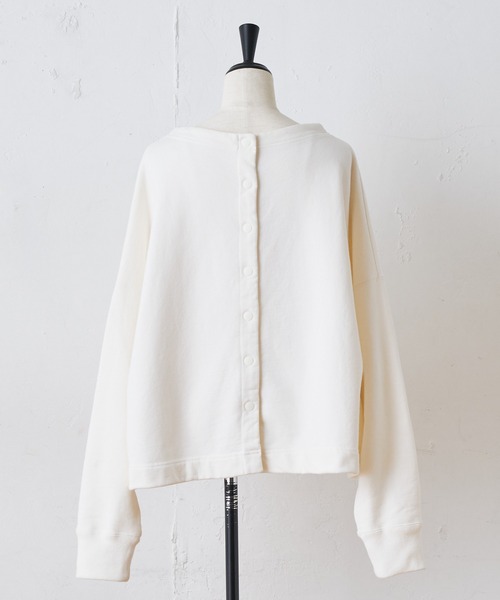 BEARDSLEY(ビアズリー)の「寒い時期しっかりしたアウターの時に洗えるから合わせて人気 製品染ヴィンテージ裏毛プルオーバー(Tシャツ/カットソー・レディース・アイボリー/キャメル/オレンジ・FREE)」の7枚目の写真