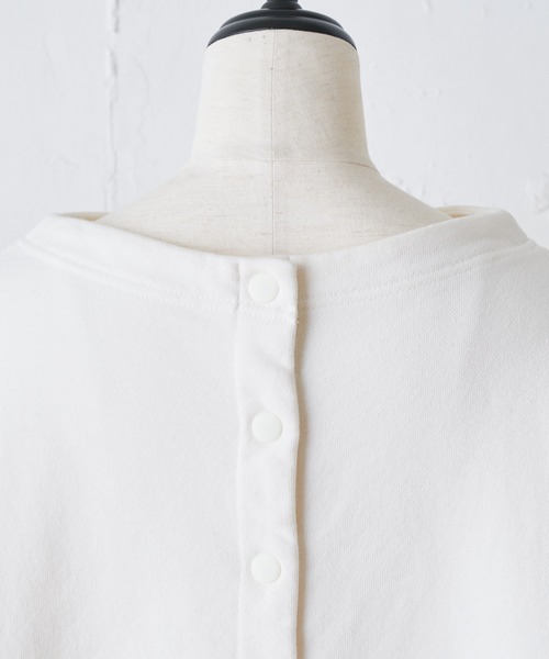 BEARDSLEY(ビアズリー)の「寒い時期しっかりしたアウターの時に洗えるから合わせて人気 製品染ヴィンテージ裏毛プルオーバー(Tシャツ/カットソー・レディース・アイボリー/キャメル/オレンジ・FREE)」の10枚目の写真