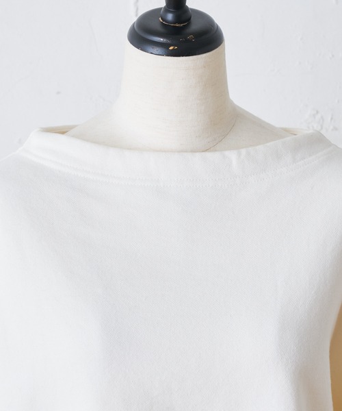 BEARDSLEY(ビアズリー)の「寒い時期しっかりしたアウターの時に洗えるから合わせて人気 製品染ヴィンテージ裏毛プルオーバー(Tシャツ/カットソー・レディース・アイボリー/キャメル/オレンジ・FREE)」の9枚目の写真