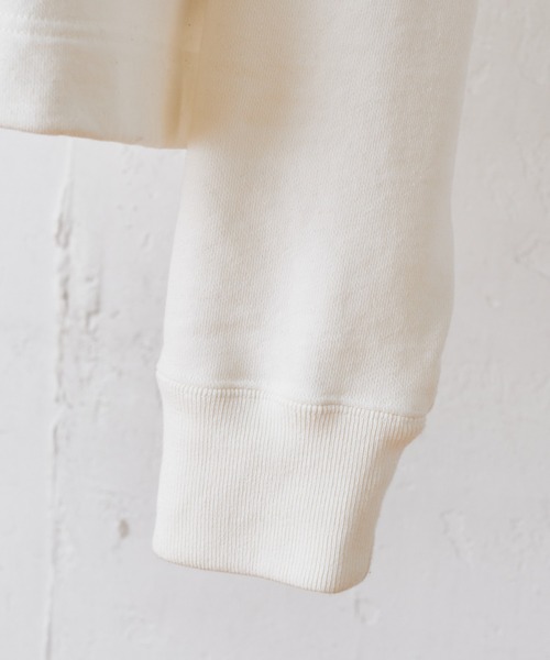 BEARDSLEY(ビアズリー)の「寒い時期しっかりしたアウターの時に洗えるから合わせて人気 製品染ヴィンテージ裏毛プルオーバー(Tシャツ/カットソー・レディース・アイボリー/キャメル/オレンジ・FREE)」の8枚目の写真