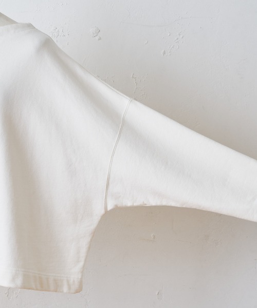 BEARDSLEY(ビアズリー)の「寒い時期しっかりしたアウターの時に洗えるから合わせて人気 製品染ヴィンテージ裏毛プルオーバー(Tシャツ/カットソー・レディース・アイボリー/キャメル/オレンジ・FREE)」の14枚目の写真