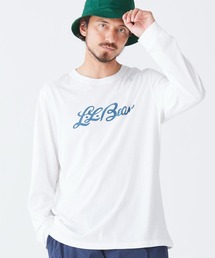 L.L.Bean | ジャパン・フィット　レイクウォッシュ・オーガニック・コットン・グラフィック・ティ、長袖 ジャパン・フィット(Tシャツ/カットソー)