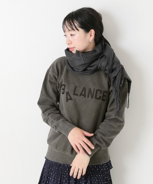 MIXTA（ミクスタ）の「《別注》【Mixta/ミクスタ】BALANCE CREW SWEATSHIRTS：スウェット◆（スウェット・レディース・ブラック/ナチュラル・SMALL）」の2枚目の写真