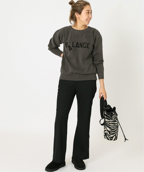 MIXTA（ミクスタ）の「《別注》【Mixta/ミクスタ】BALANCE CREW SWEATSHIRTS：スウェット◆（スウェット・レディース・ブラック/ナチュラル・SMALL）」の18枚目の写真