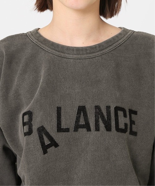 MIXTA（ミクスタ）の「《別注》【Mixta/ミクスタ】BALANCE CREW SWEATSHIRTS：スウェット◆（スウェット・レディース・ブラック/ナチュラル・SMALL）」の4枚目の写真