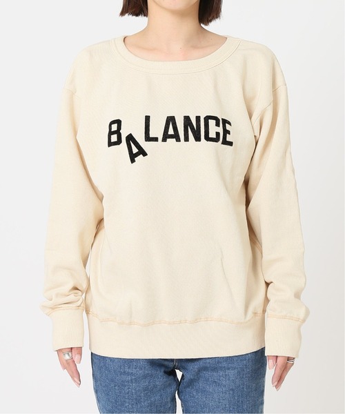 MIXTA（ミクスタ）の「《別注》【Mixta/ミクスタ】BALANCE CREW SWEATSHIRTS：スウェット◆（スウェット・レディース・ブラック/ナチュラル・SMALL）」の5枚目の写真